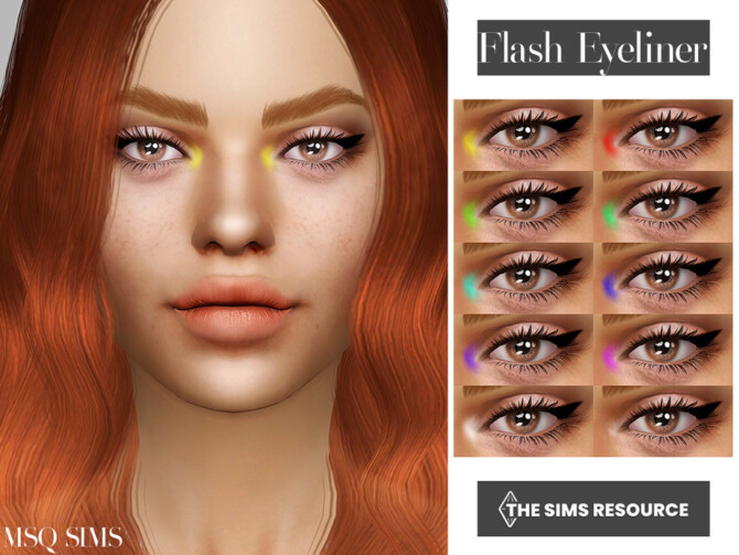 Flash Eyeliner by MSQSIMS at TSR » Sims 4 Updates