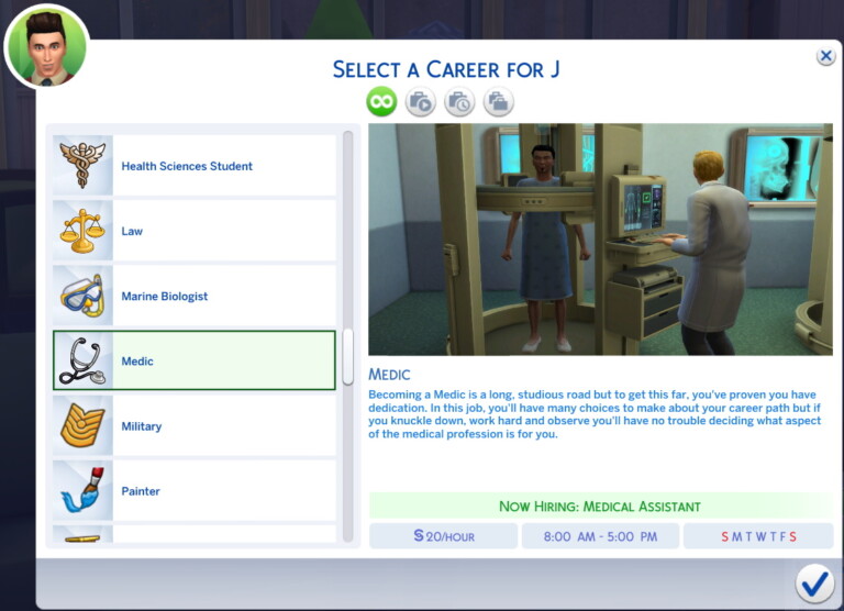 Medic Career by missyhissy at Mod The Sims 4 » Sims 4 Updates