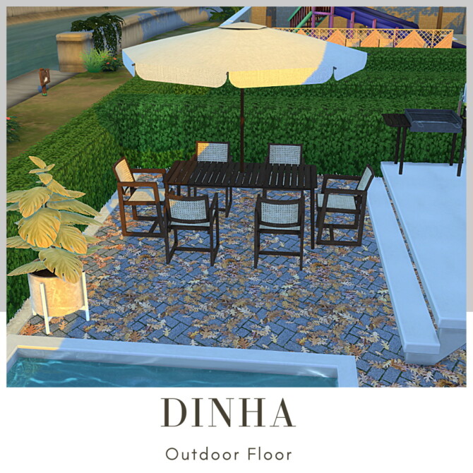Outdoor Floor at Dinha Gamer » Sims 4 Updates