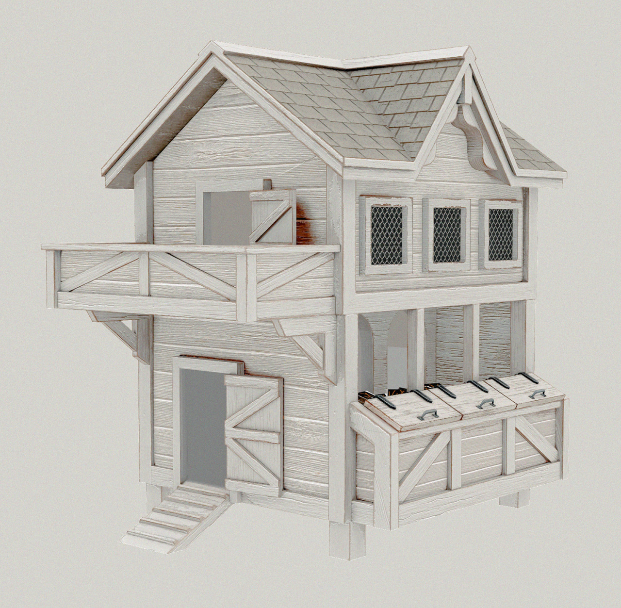 FUNCTIONAL RUSTIC CHICKEN COOP at AggressiveKitty » Sims 4 Updates