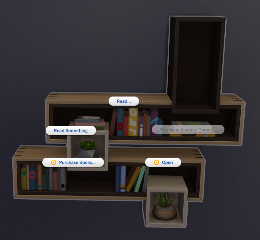 Should Have Been Bookshelves by Ilex at MTS » Sims 4 Updates