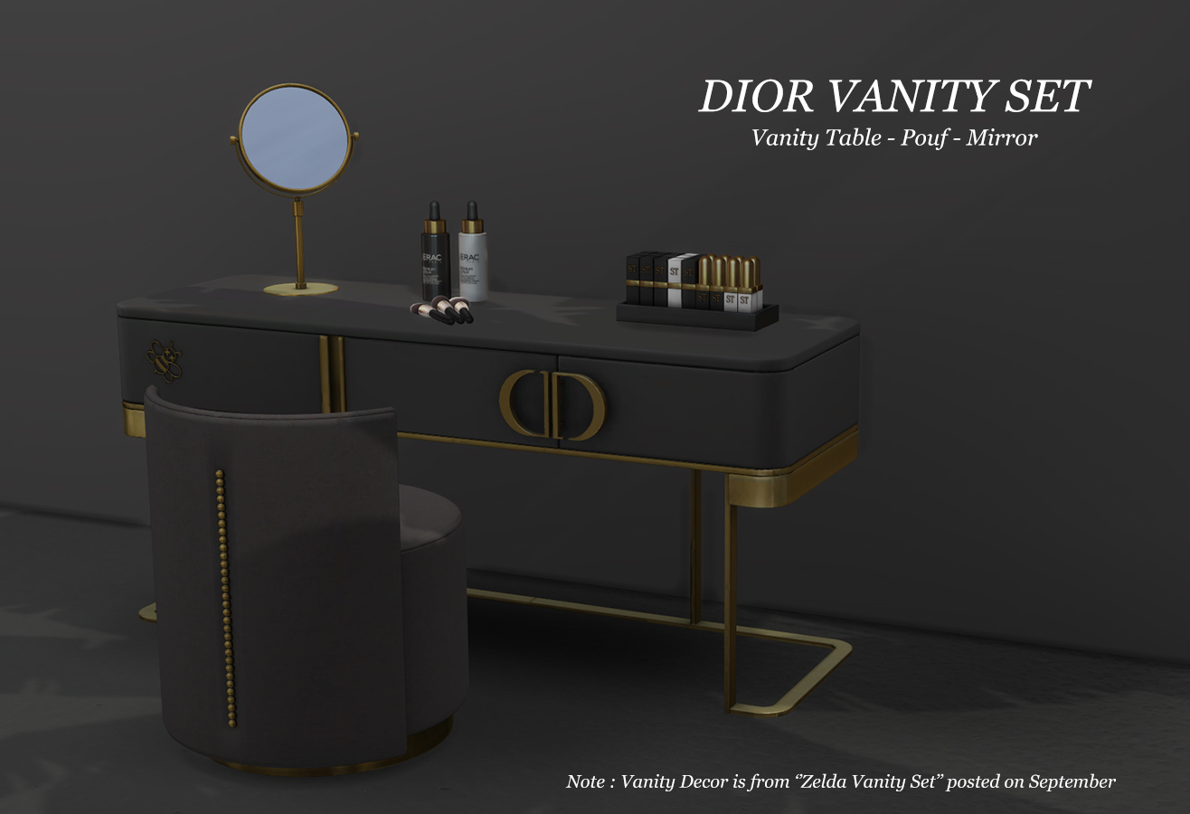Sims 4 Makeup Vanity CC