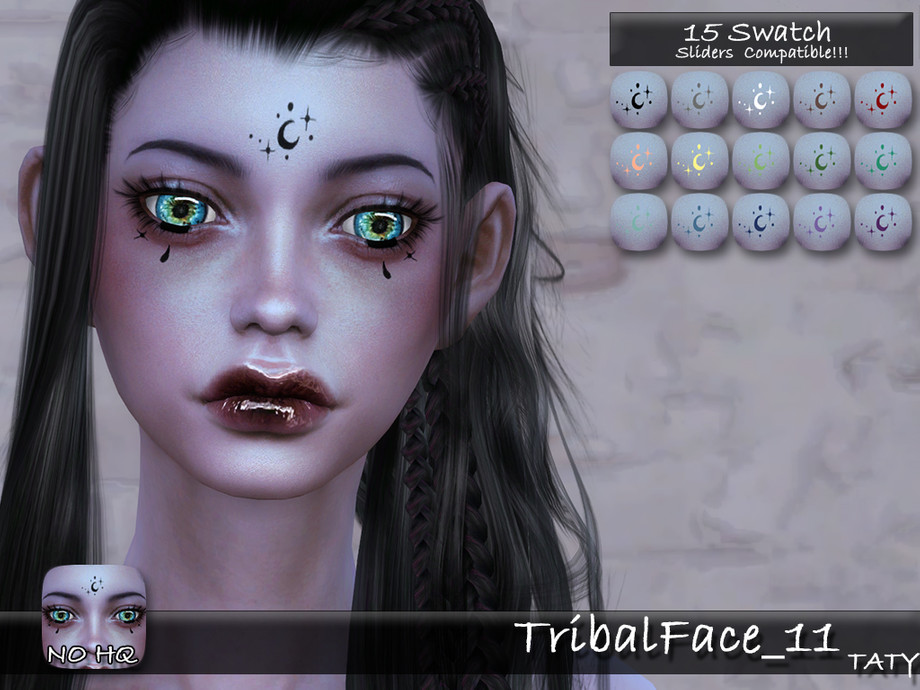 Tribal Face 11 by tatygagg at TSR » Sims 4 Updates