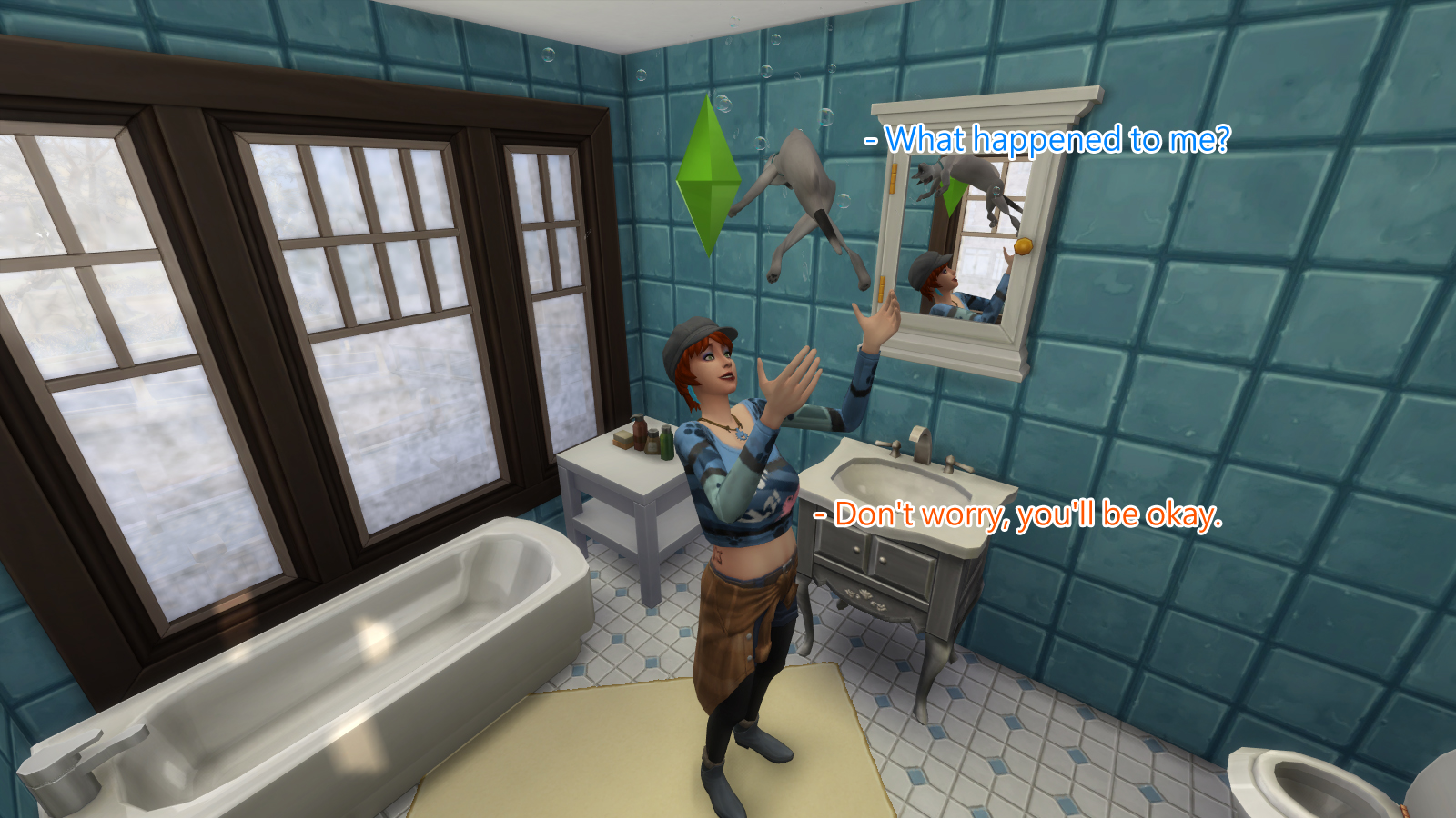 Bathing pet in the sink by Szemoka at Mod The Sims 4 » Sims 4 Updates