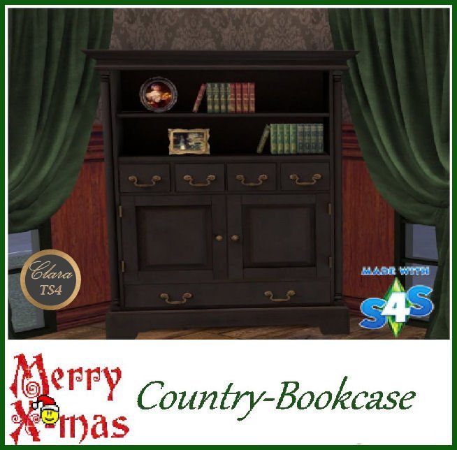 Sims 4 Bookcase Door CC