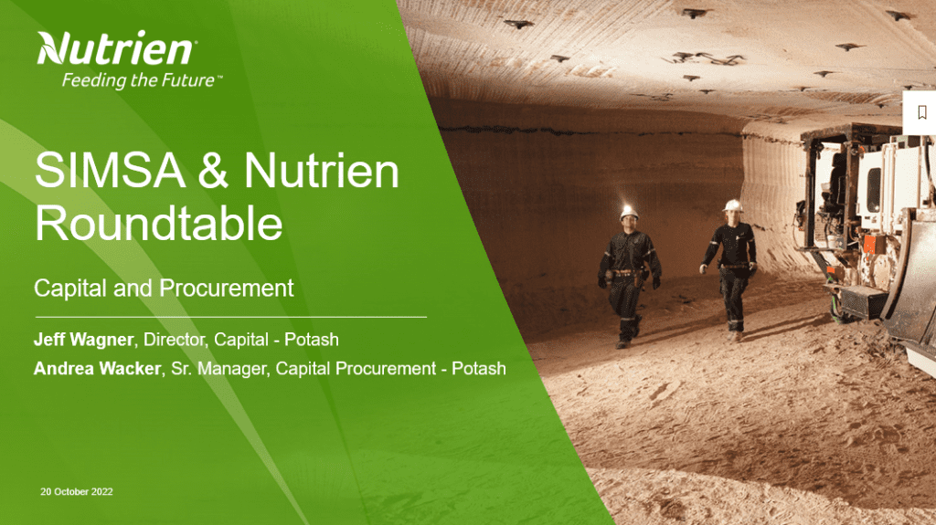 Nutrien SIMSA Roundtable Event Largest Ever! Saskatchewan Industrial & Mining Suppliers