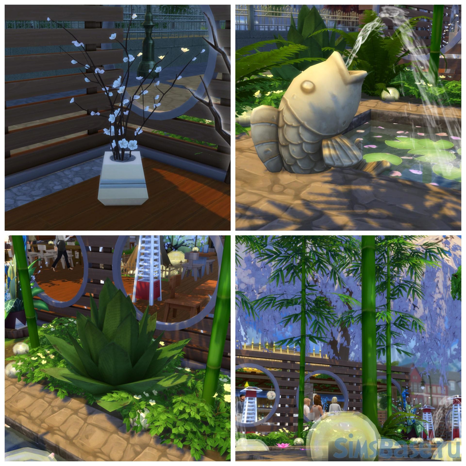 Строительство и идеи в азиатском стиле Sims 4