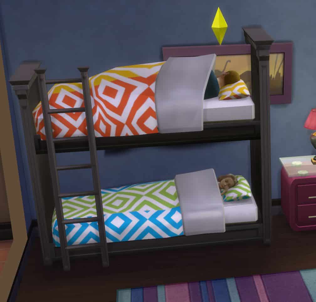 The Sims 4 Mod Functional Bunk Bed