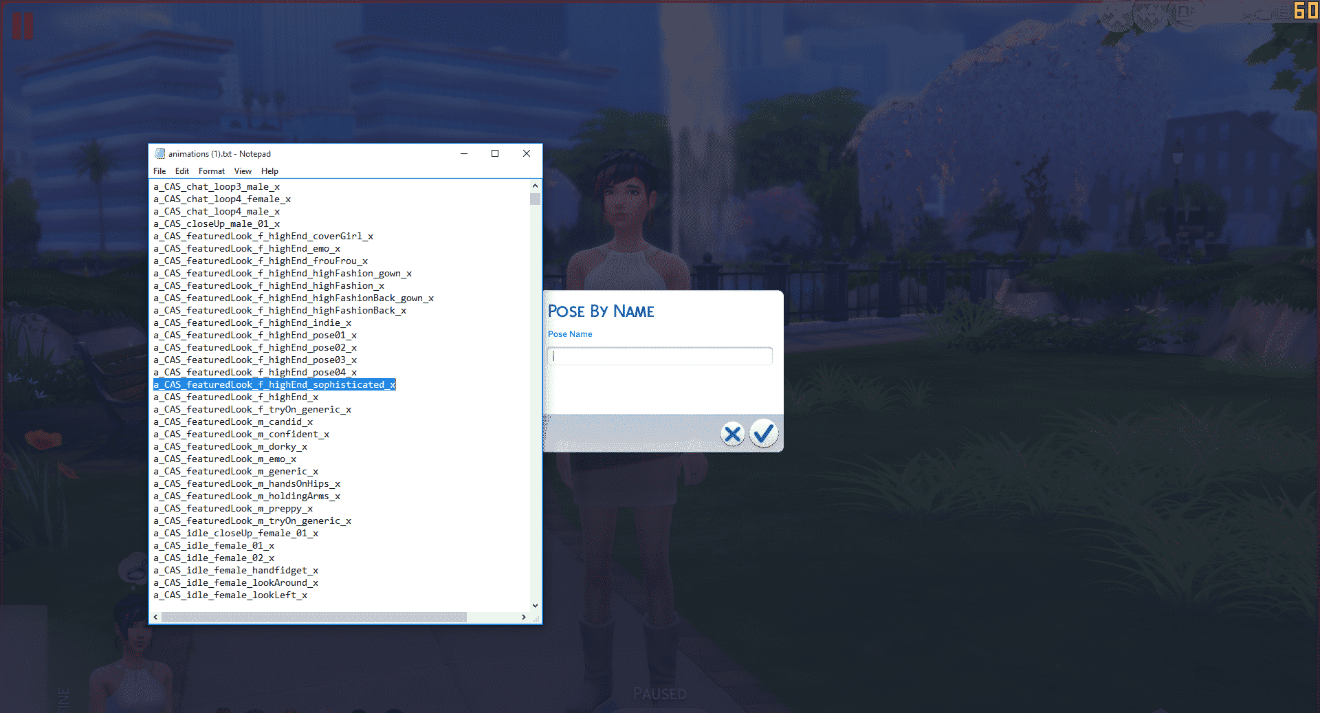 Playing with poses in The Sims 4