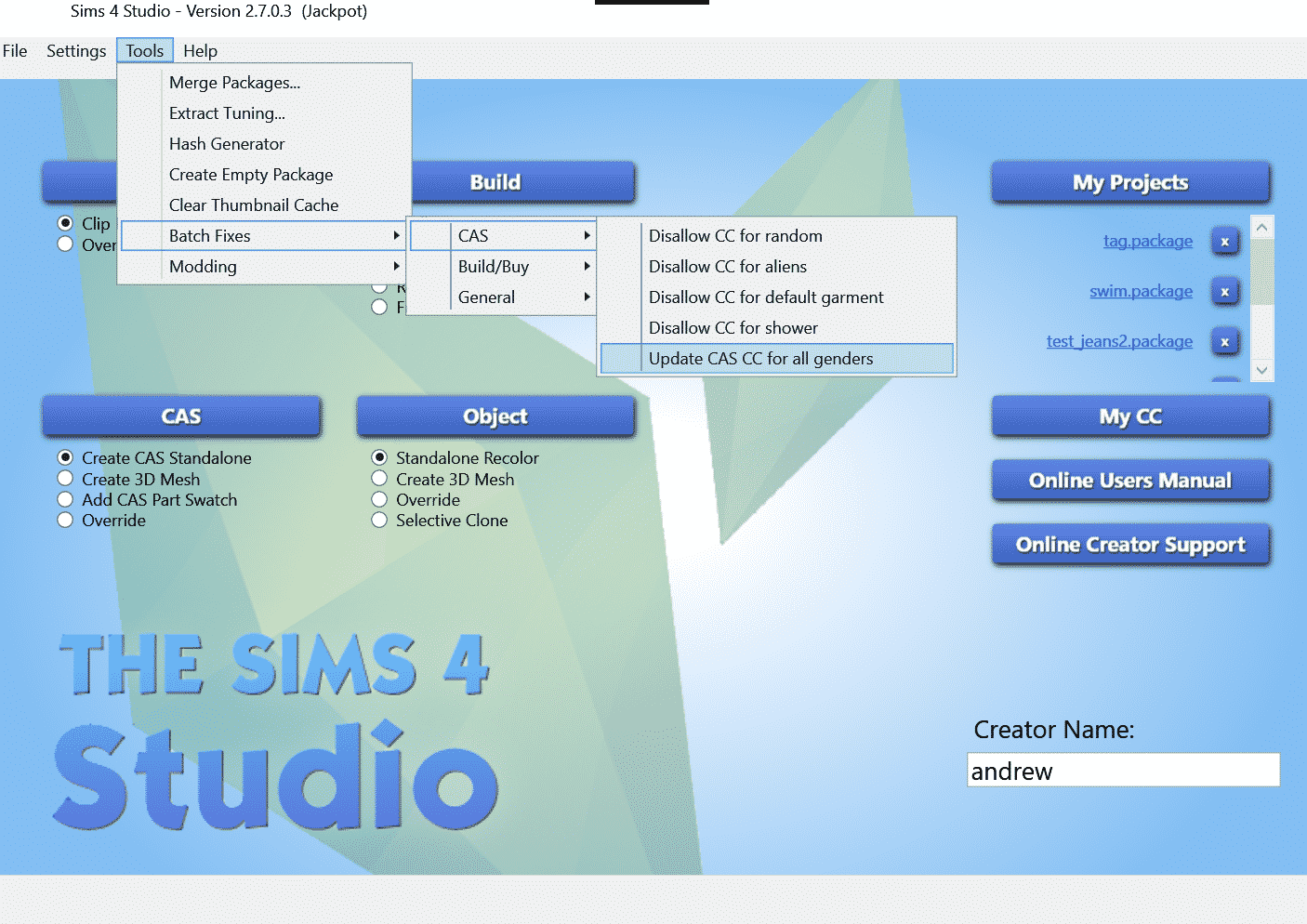The Sims 4 Easy Way to make your CAS CC Unisex