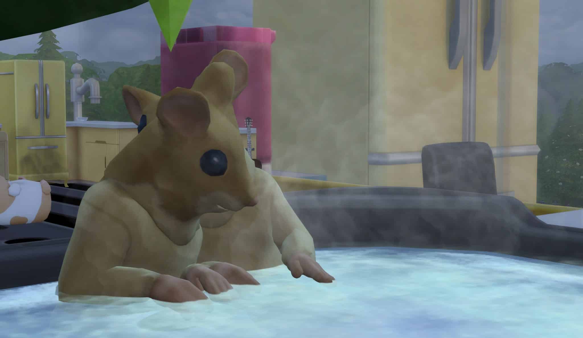 Builder creates a Life Sized Hamster Home in The Sims 4