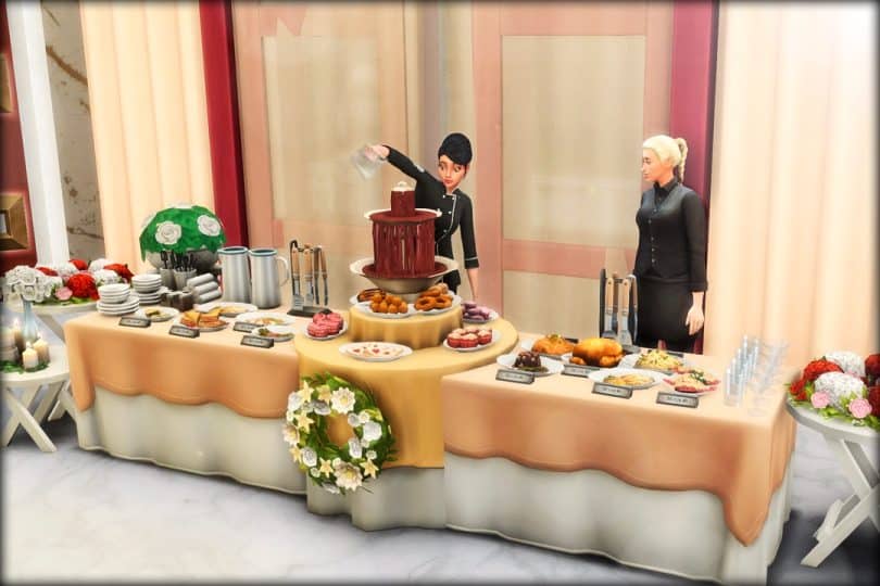 Creating your own Buffet Table in The Sims 4