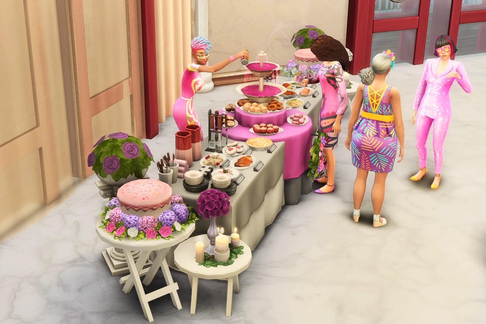 Creating your own Buffet Table in The Sims 4