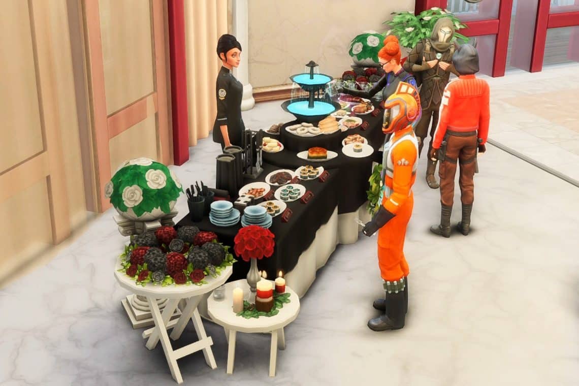 Creating your own Buffet Table in The Sims 4