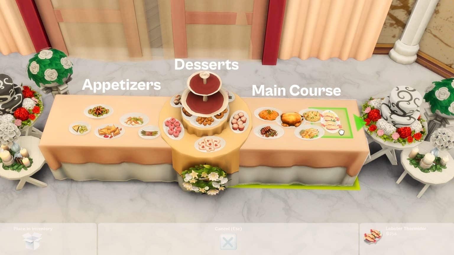 Creating your own Buffet Table in The Sims 4