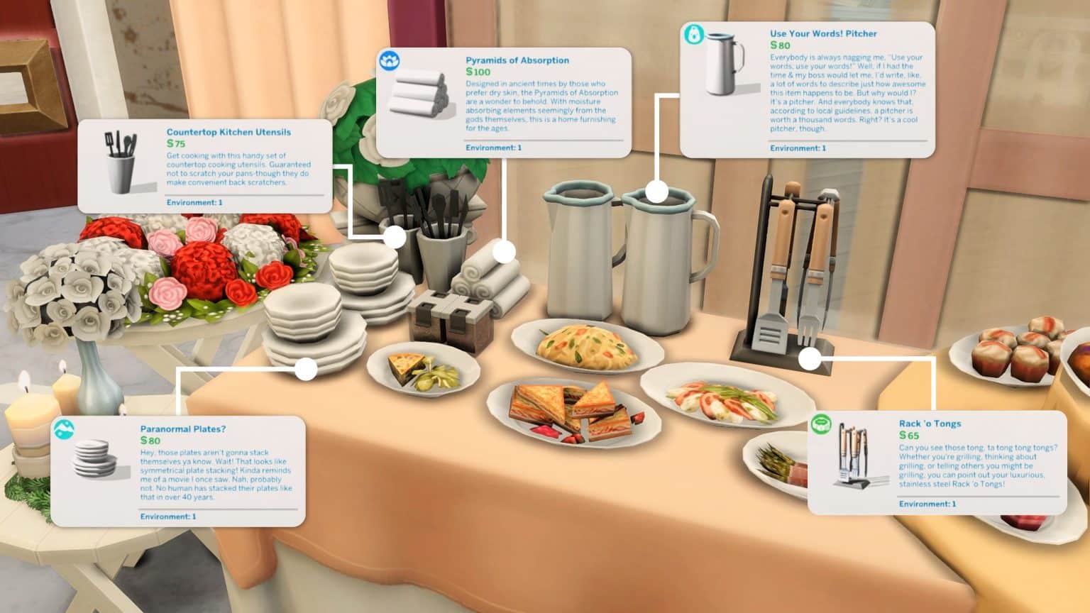 Creating your own Buffet Table in The Sims 4