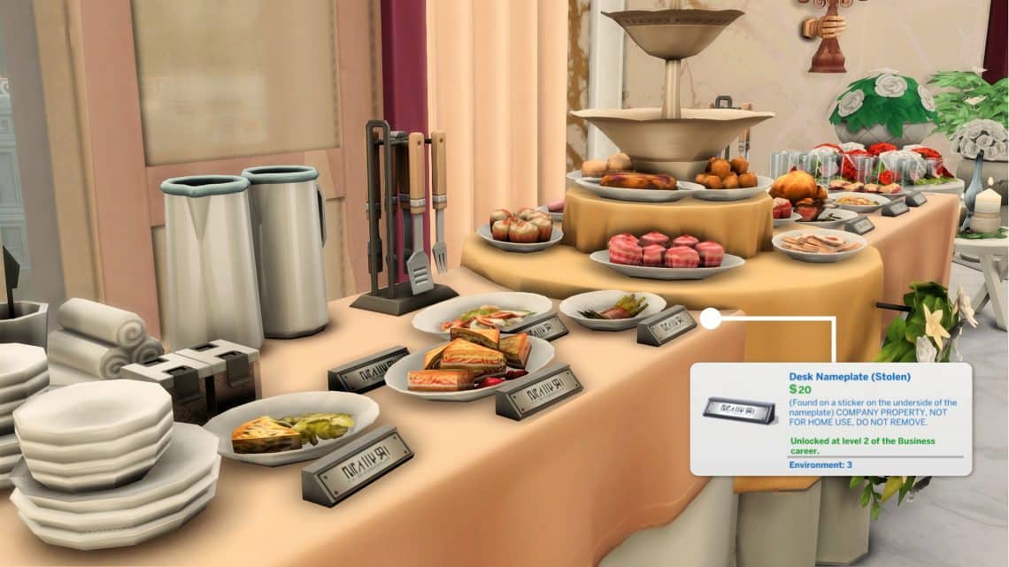 Creating your own Buffet Table in The Sims 4