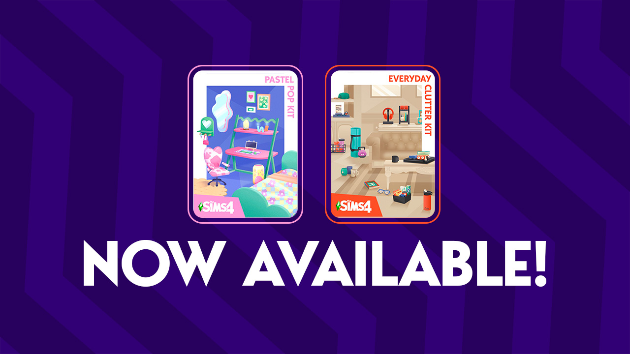 The Sims 4 Kits Everyday Clutter and Pastel Pop Now Available!