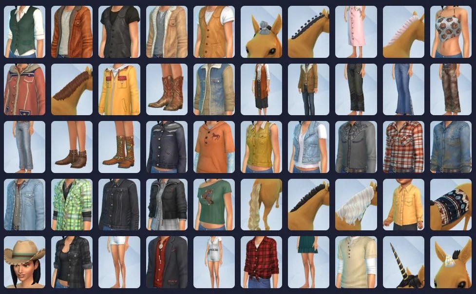 The Sims 4 Horse Ranch Items Full List (CAS and Build)