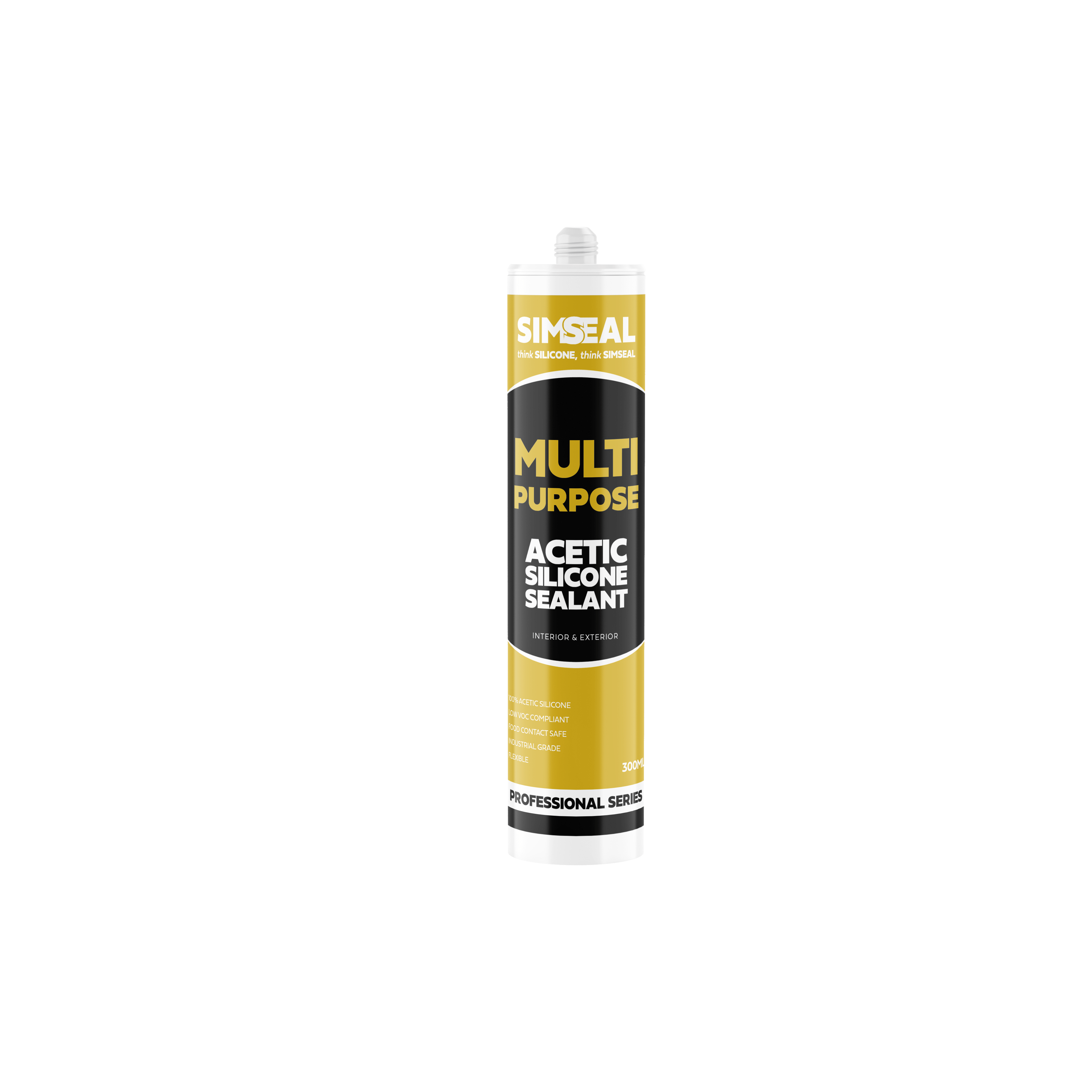 Multipurpose Acetic Silicone Sealant Seal All Gaps Simseal