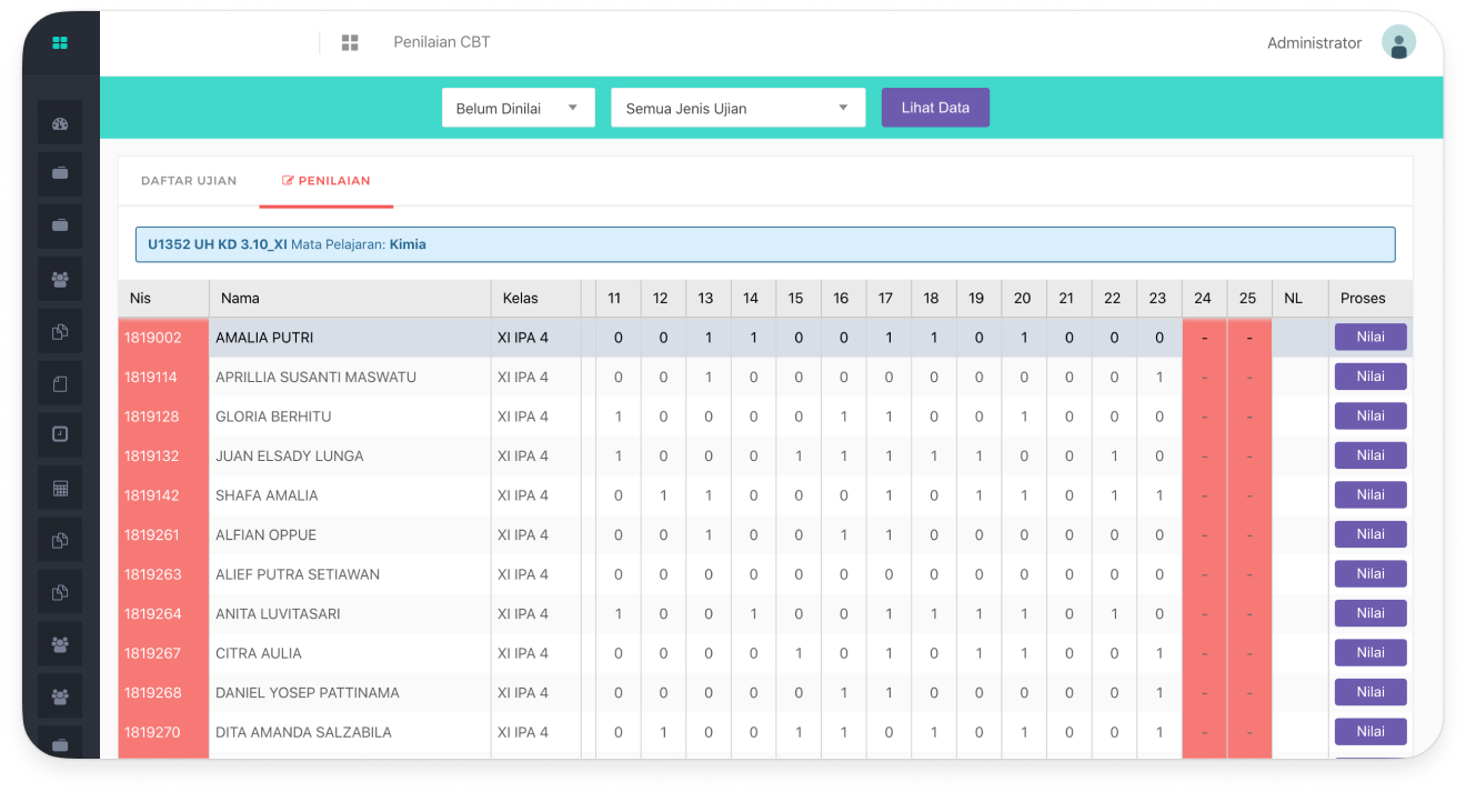 CBT Ujian Online Sistem Informasi Manajemen Sekolah