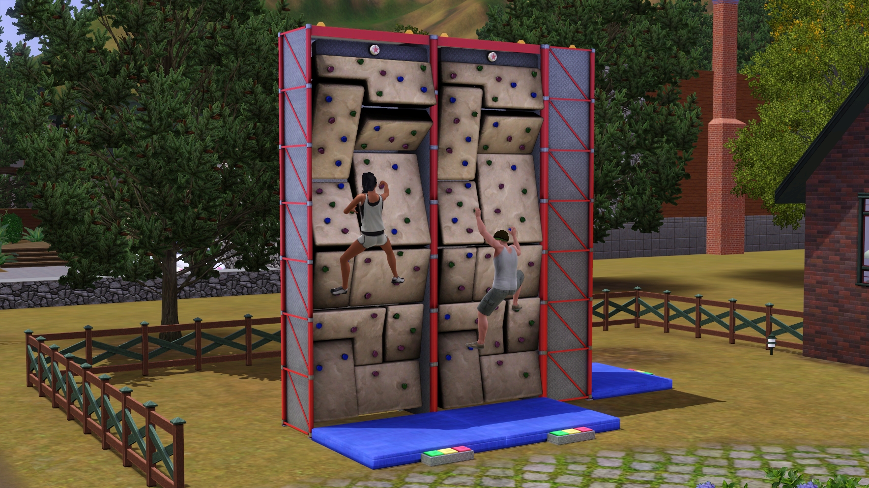 In Game w/the African Safari Set & Rock Wall SimsVIP