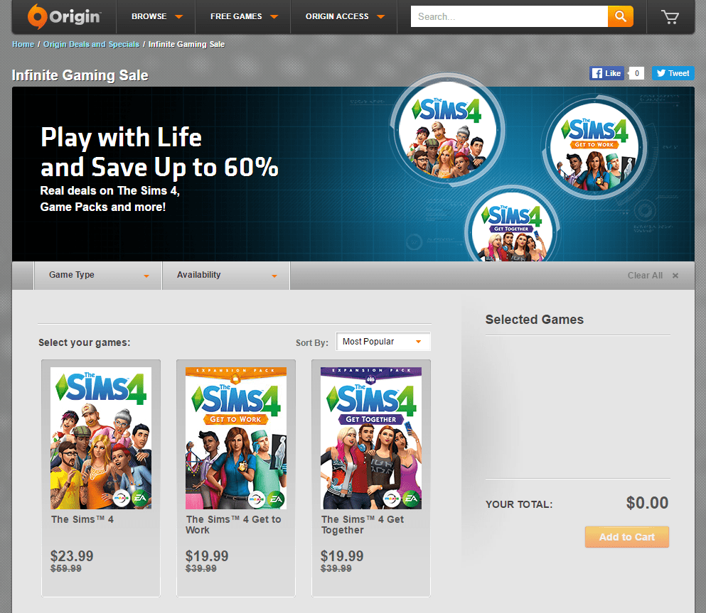 Origin Sale Save Up To 60 On Select Sims 4 Titles (Ends June 28th