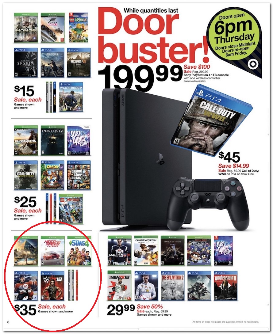 Black Friday Ad The Sims 4 on Console Just 35 at Target SimsVIP