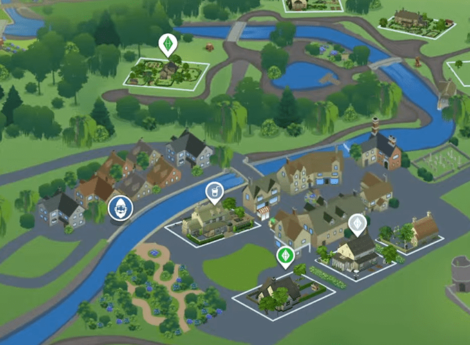 Sims 4 city living map imaginglasopa