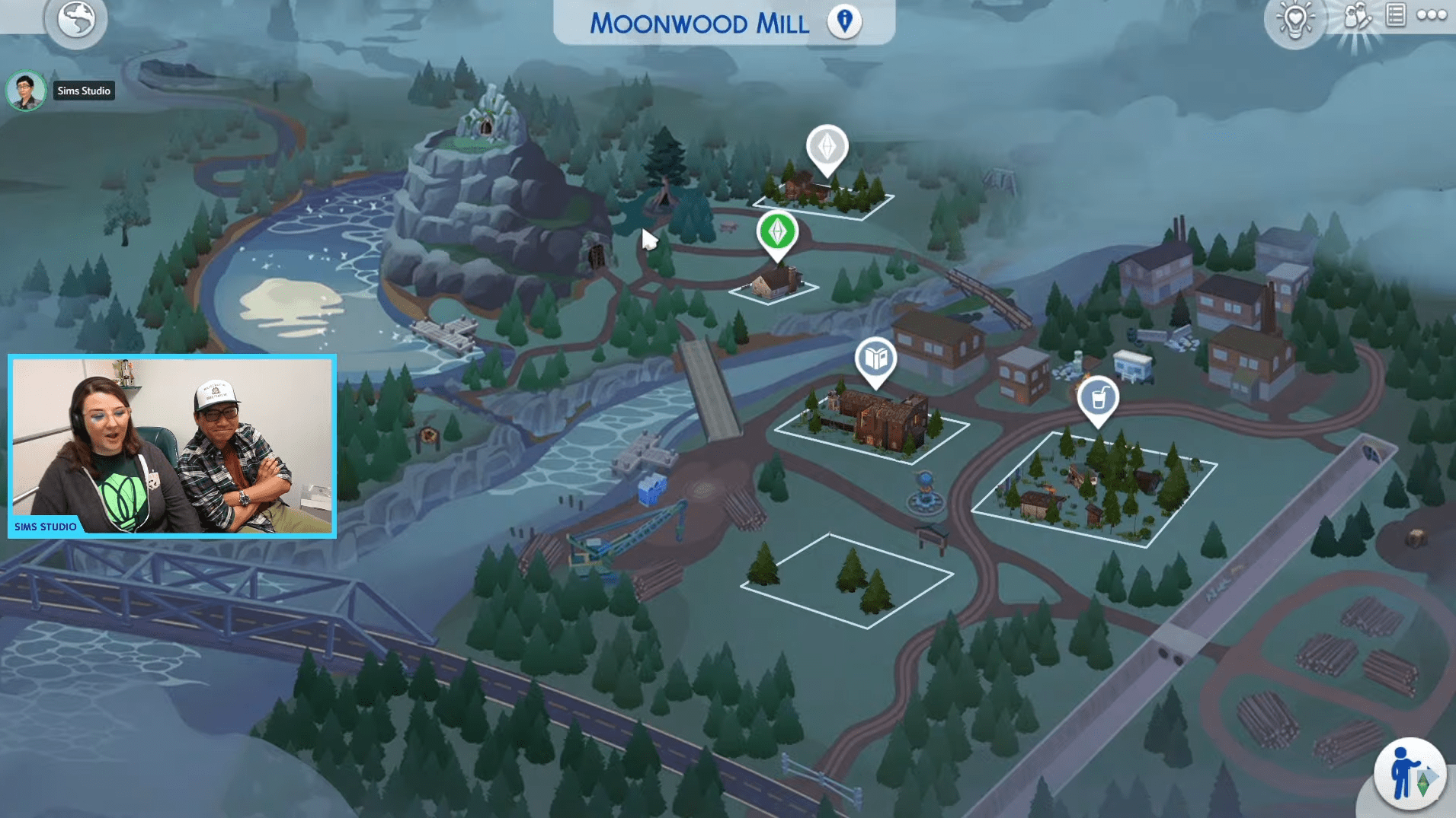 The Sims 4 Werewolves Game Pack First Look at the World Map and Icon