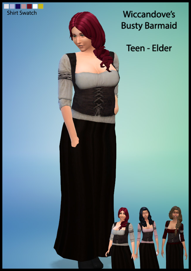 Women's Wiccandove's Busty Barmaid Dress
