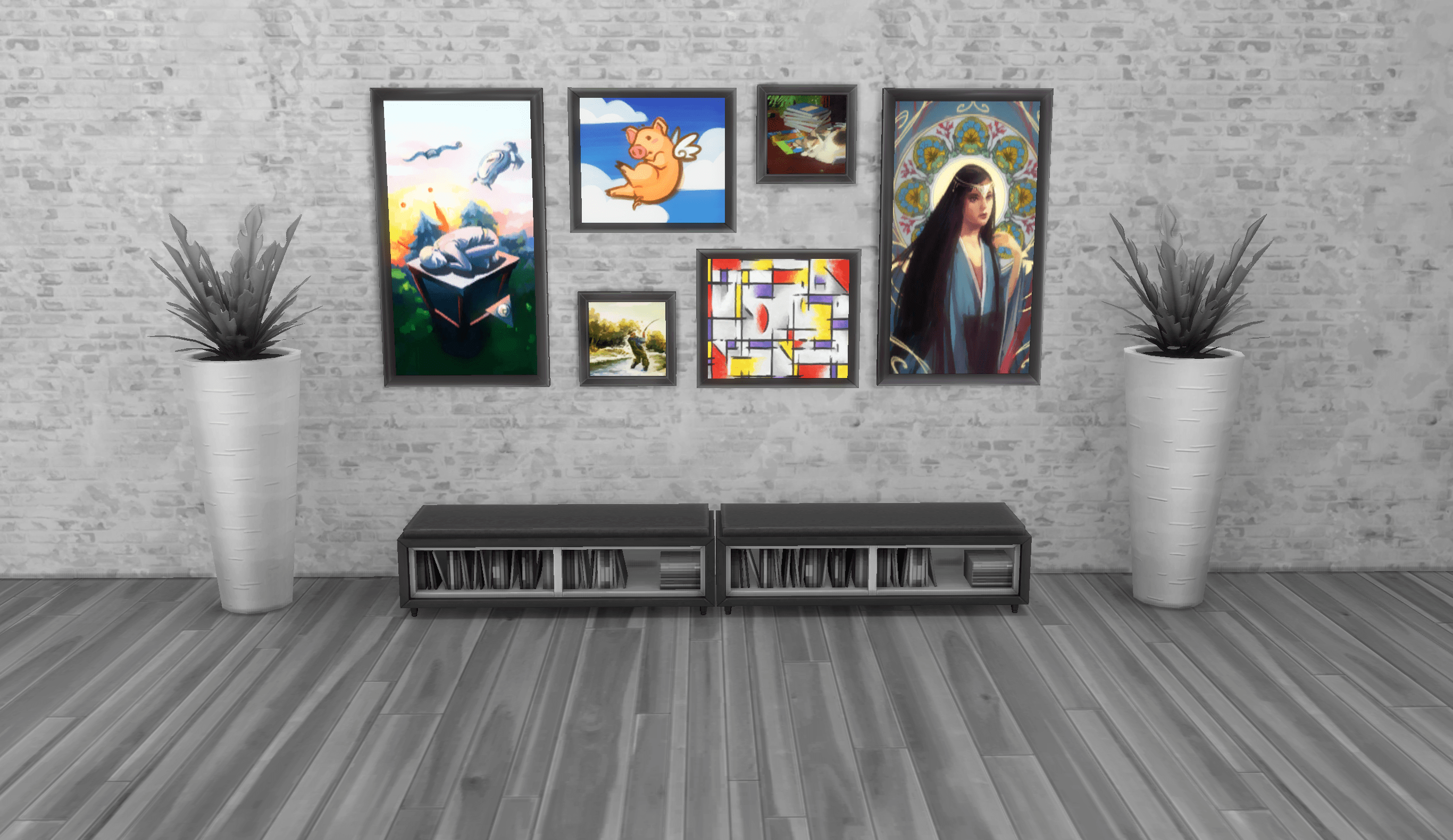 "Unlocked" Paintings