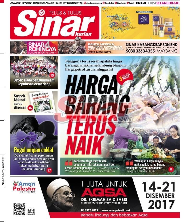 Harga Barang Terus Naik Sim Tze Tzin 沈志勤