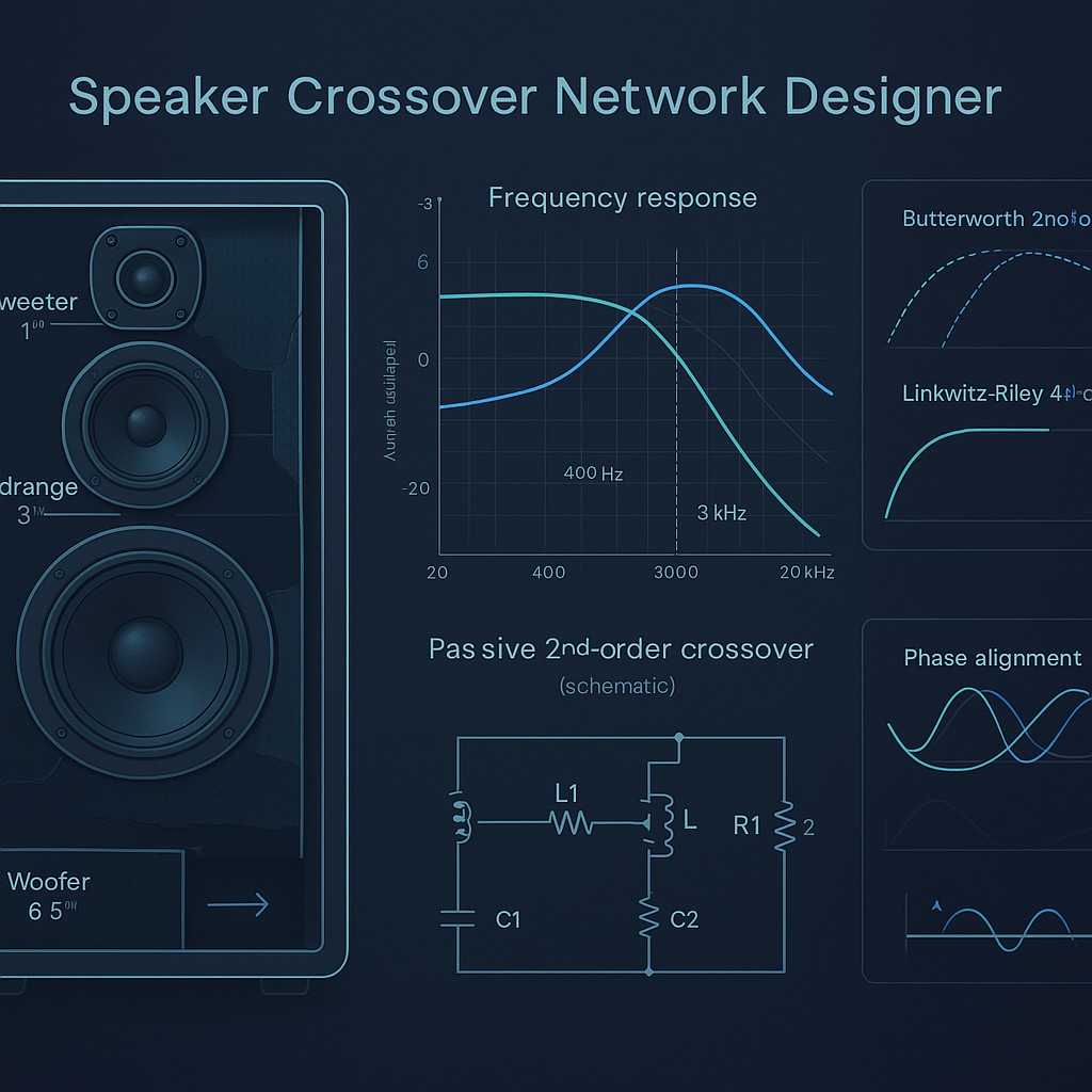 Free Speaker Crossover Network Designer: Free Audio Filter Calculator
