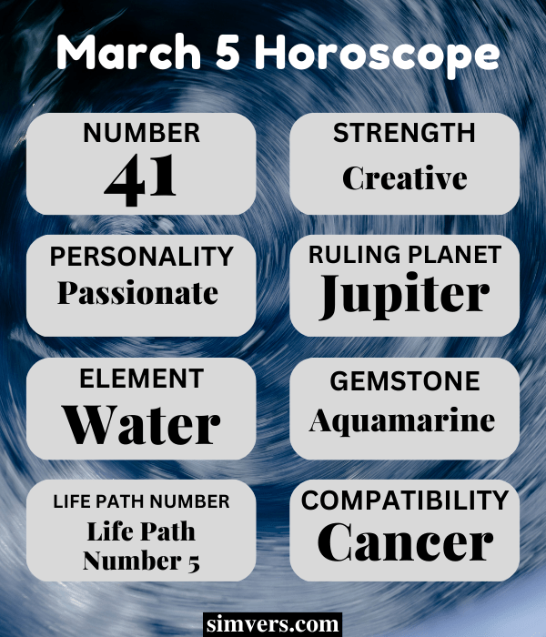 March 5 Zodiac Birthday, Personality, & More (Full Guide)