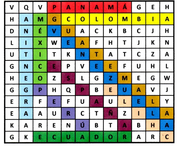 Soluciones a la sopa de letras del “Día E” En Clave de Niños
