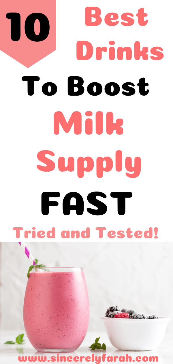 How to Increase Your Breast Milk Supply Overnight With These 10 Drinks Sincerely Farah