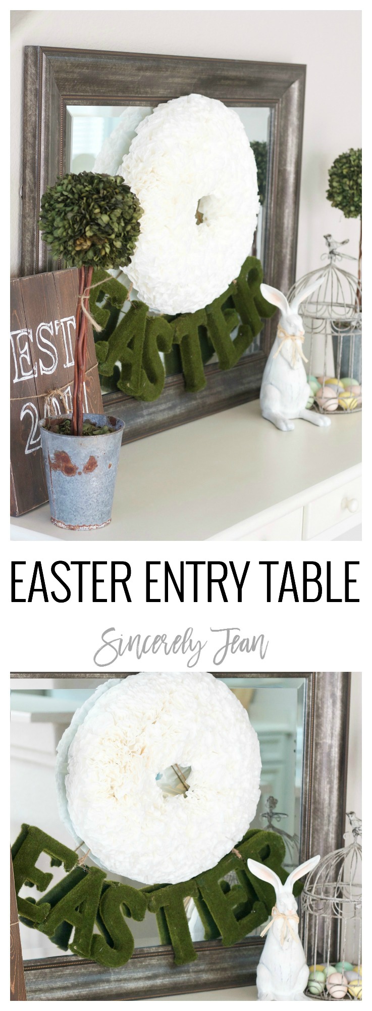 Easter Entry Table Sincerely Jean