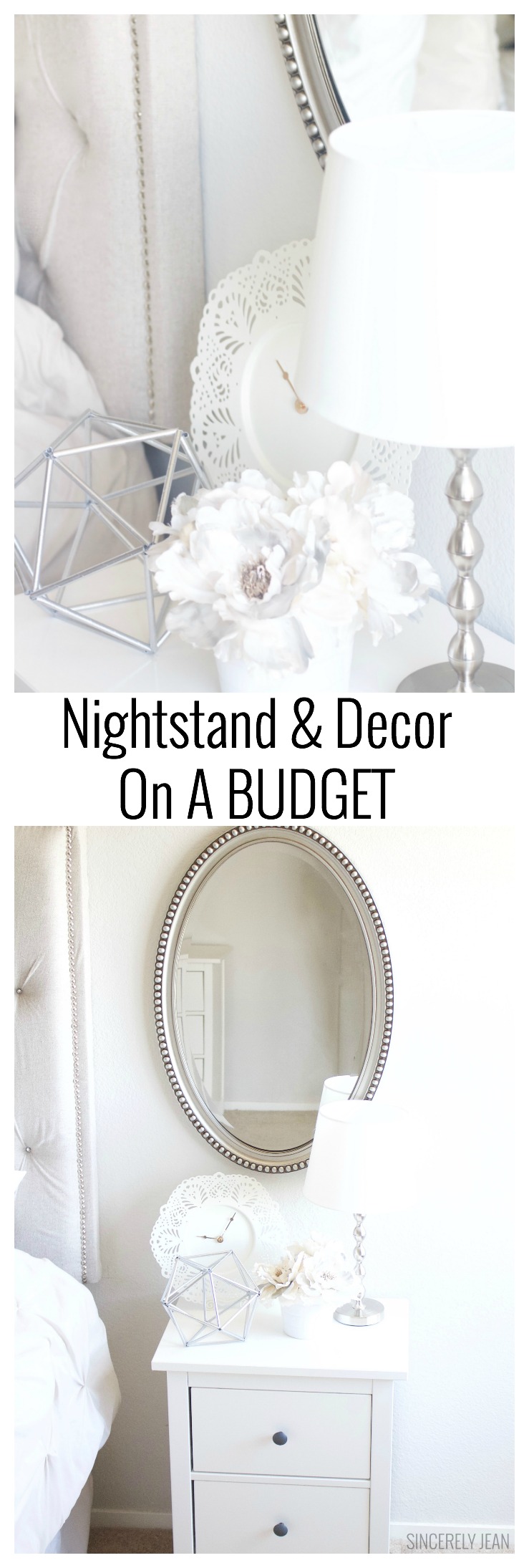 Nightstand & Decor on a Budget Sincerely Jean