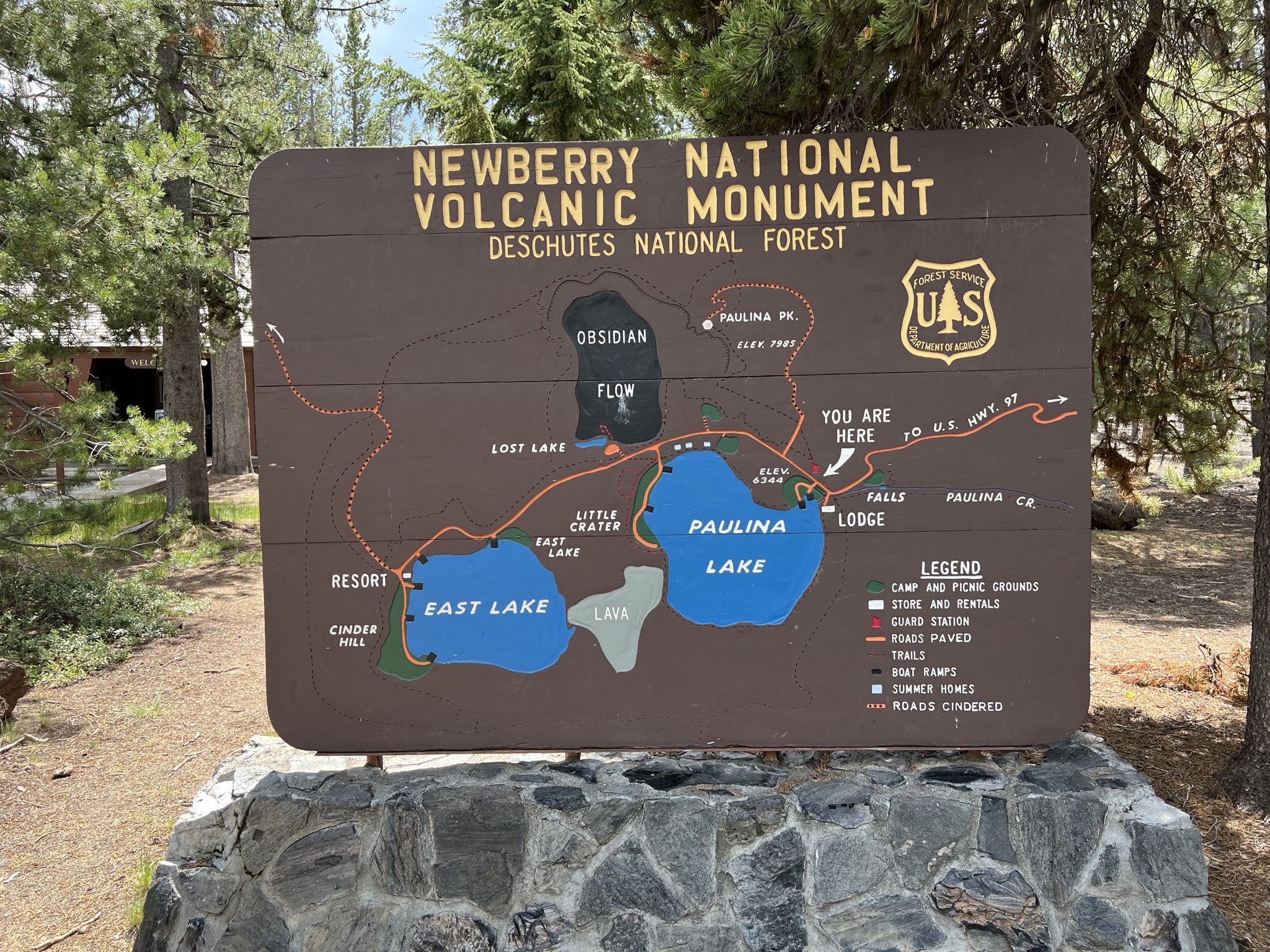 Newberry National Volcanic Monument Map