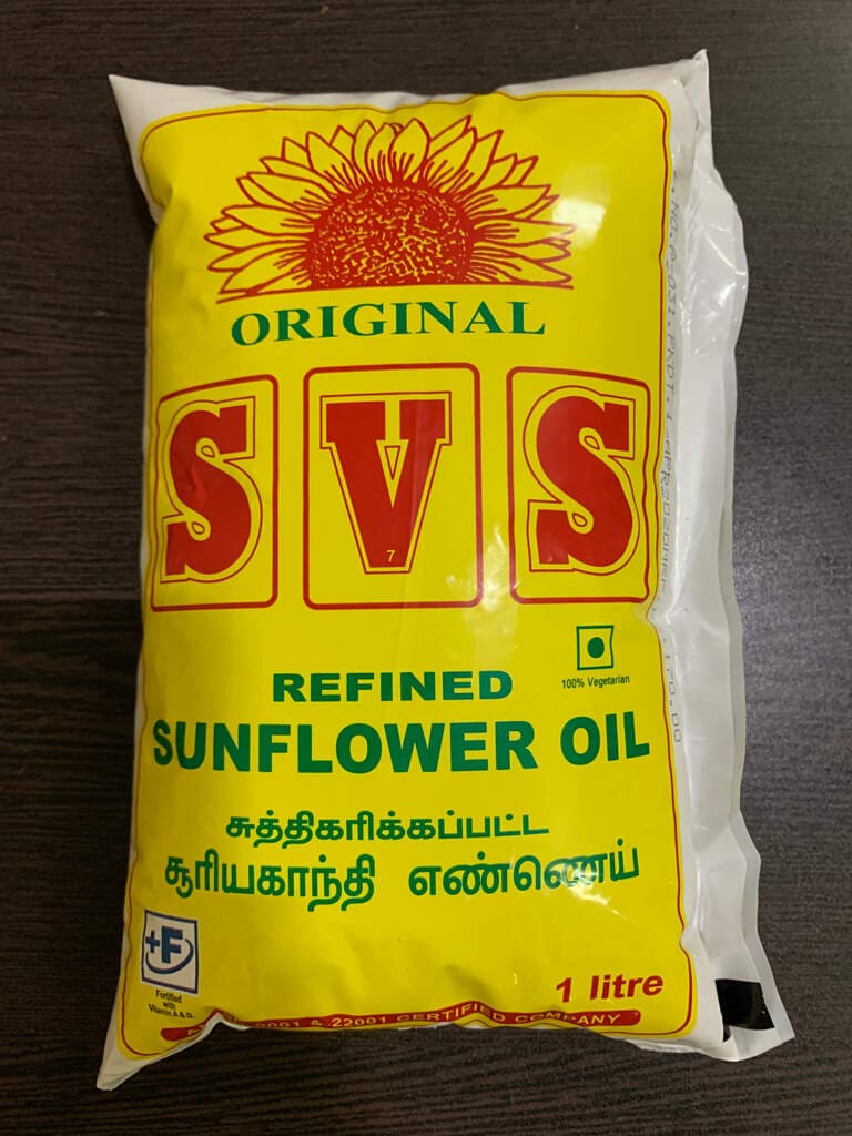 SVS Sunflower oil 1L Pouch – S Indira Super Market