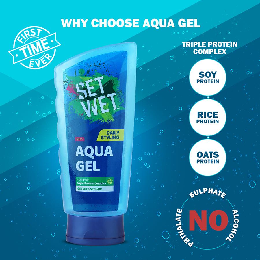 Set Wet Aqua Gel (get soft,set hair) 75ml S Indira Super Market
