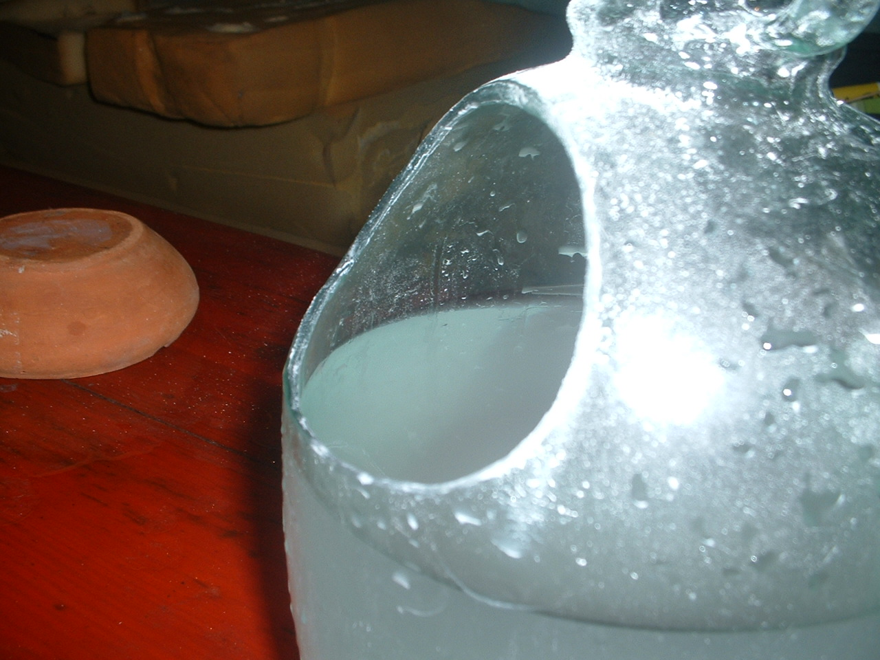 Loch In Glas Flasche Schleifen | Sr-Decoration