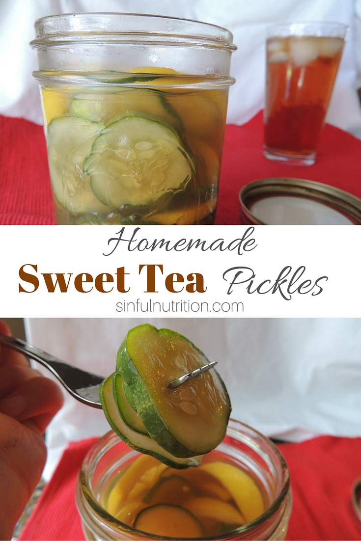 Homemade Sweet Tea Pickle Recipe Sinful Nutrition