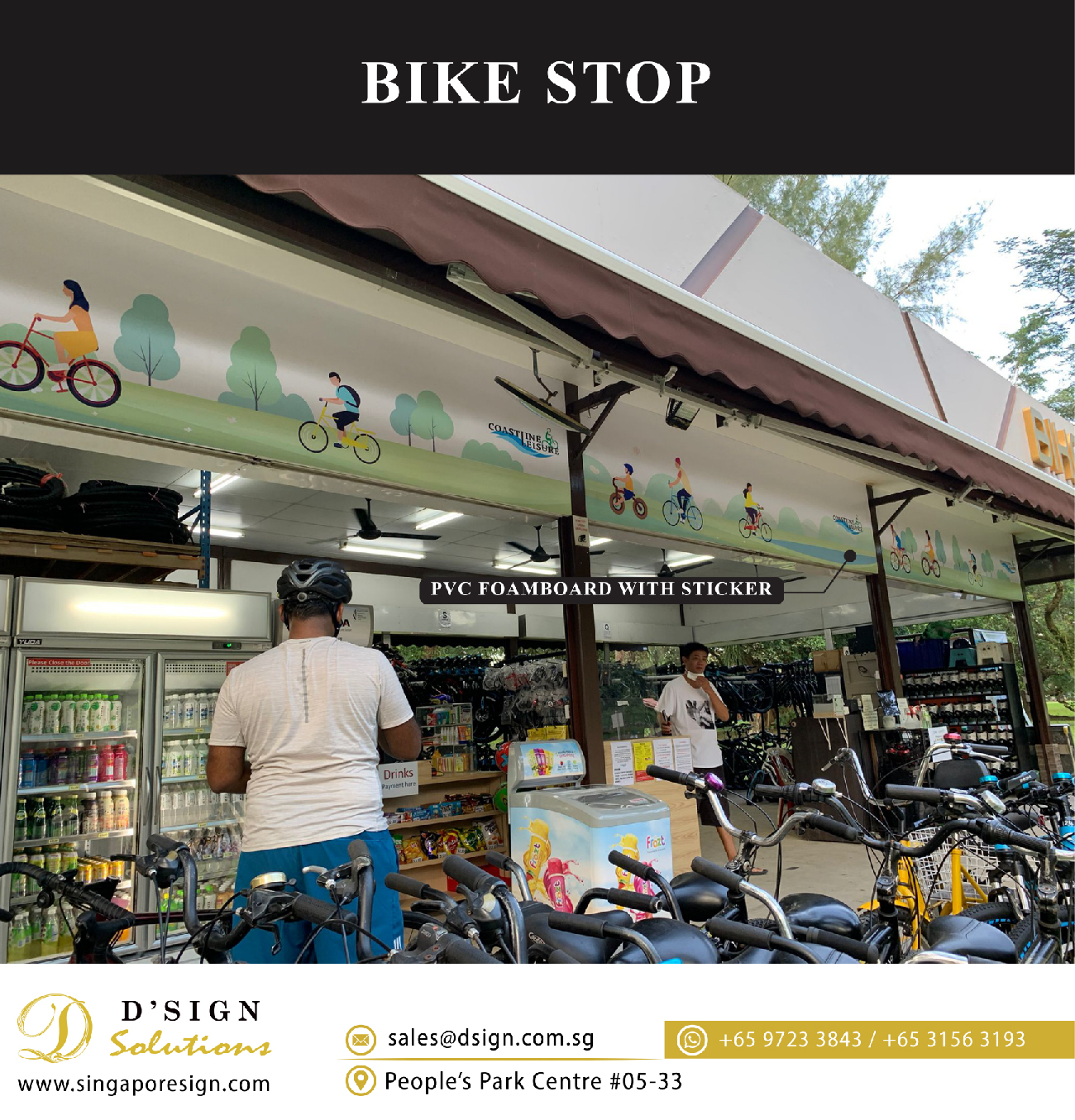 BIKE STOP Singapore Signage Supplier, Signboard Maker, LED Neon Signage