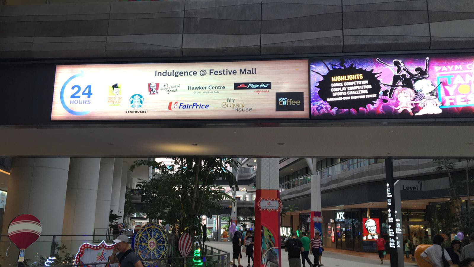 Tampines Mall Singapore Signage Supplier, Signboard Maker, LED Neon