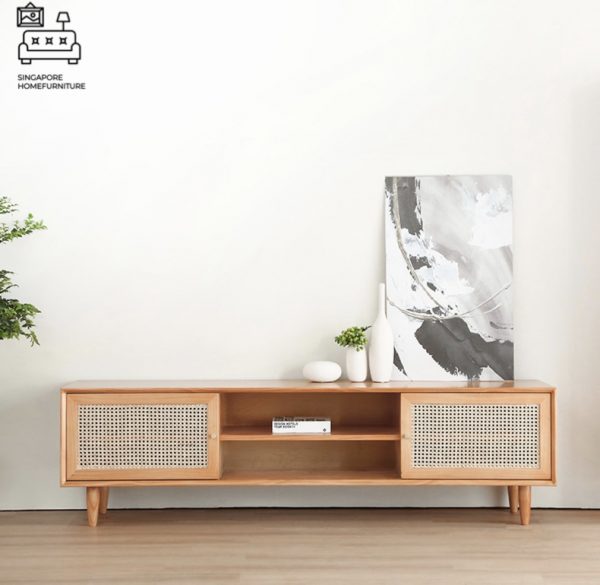 CLOTHO® Rattan TV Console 4 Sizes 1200mm, 1500mm, 1800mm, 2000mm 3