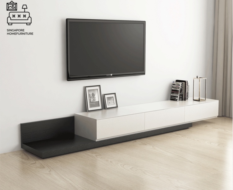 Black TV Console Singapore Dark Colour Buy now in SG!