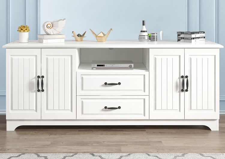 KHALI® Corner TV Console Solid Wood 6 Lengths 1000mm, 1200mm