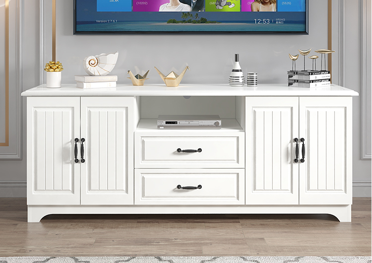 KHALI® Corner TV Console Solid Wood 6 Lengths 1000mm, 1200mm